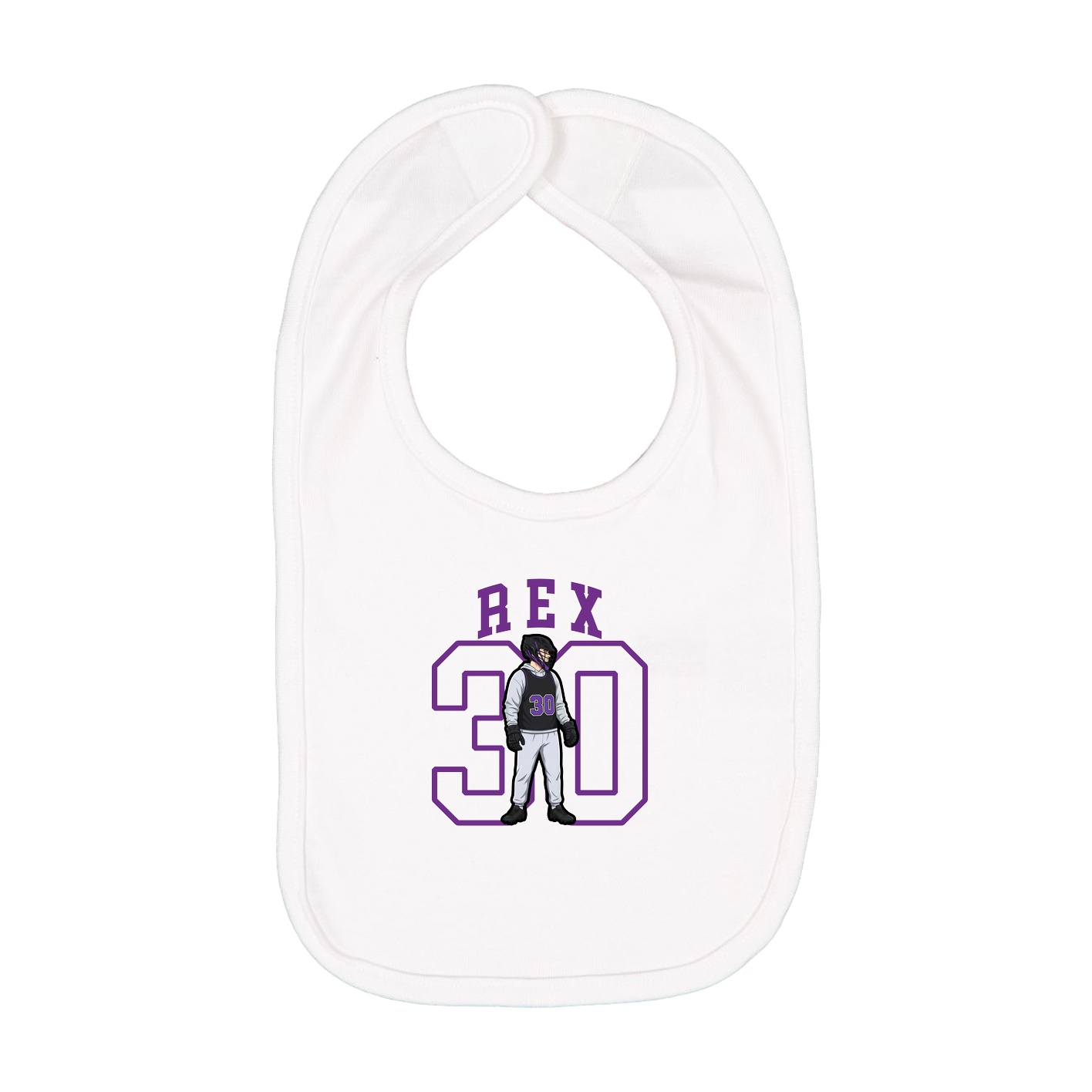 Infant Bib — Shirsey in White