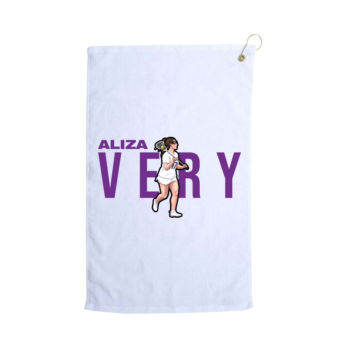 Golf Towel — Player Name in White
