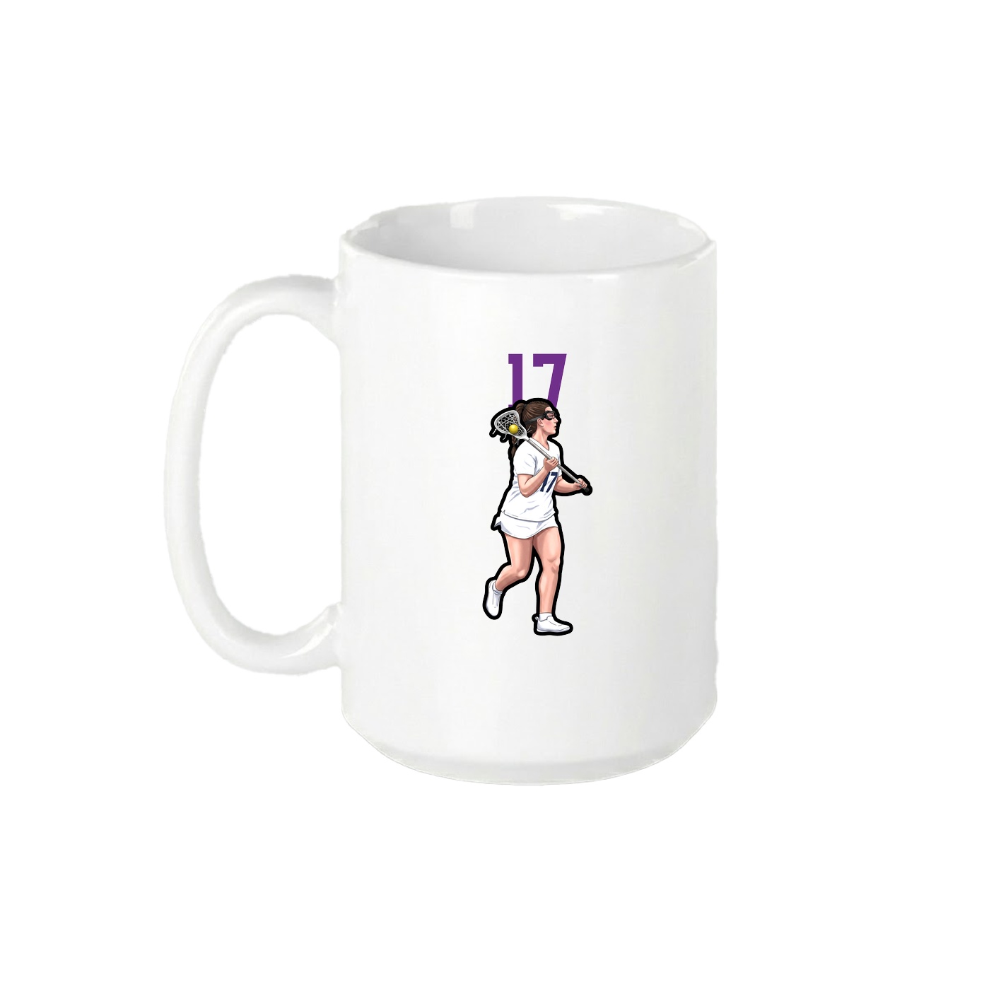 15oz Coffee Mug — Number Top in White