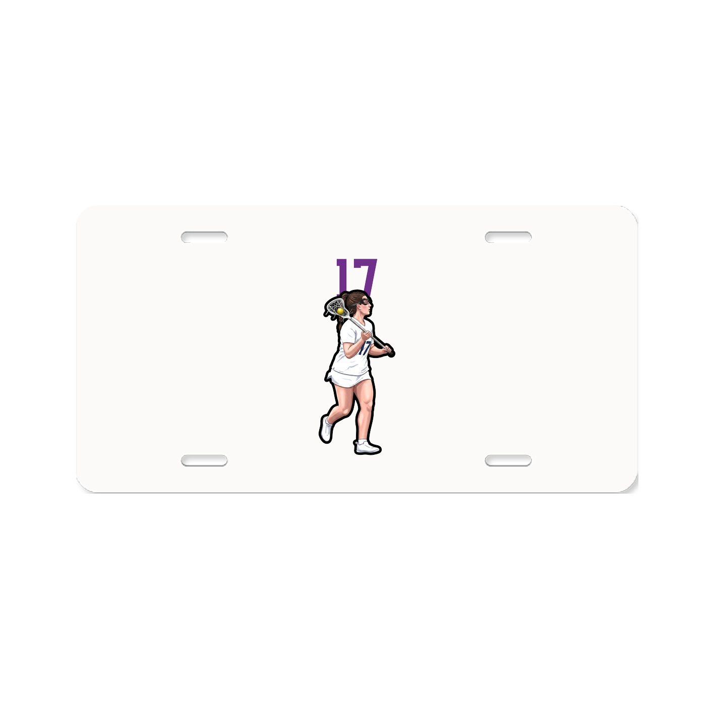 License Plate — Number Top in Classic