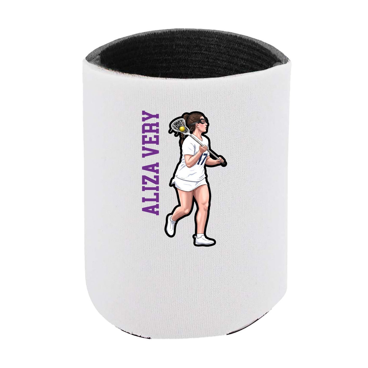 Can Holder — Name Vertical in White