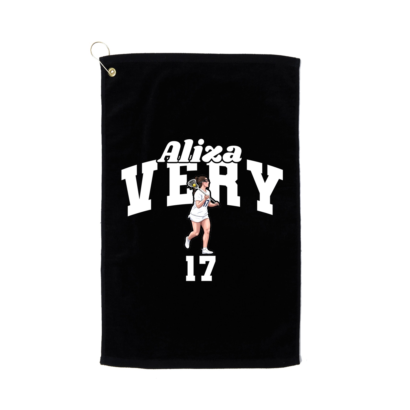Golf Towel — Signature Arch in Black