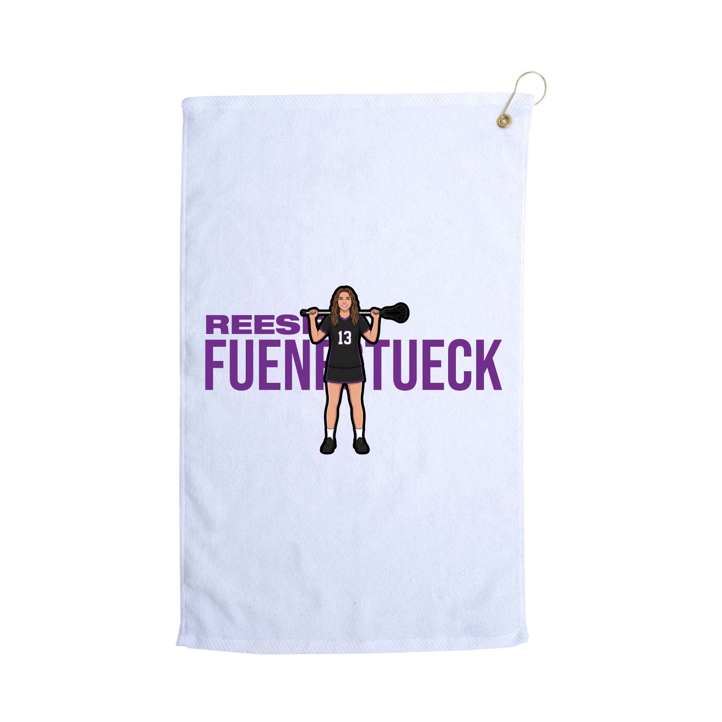 Golf Towel — Player Name in White