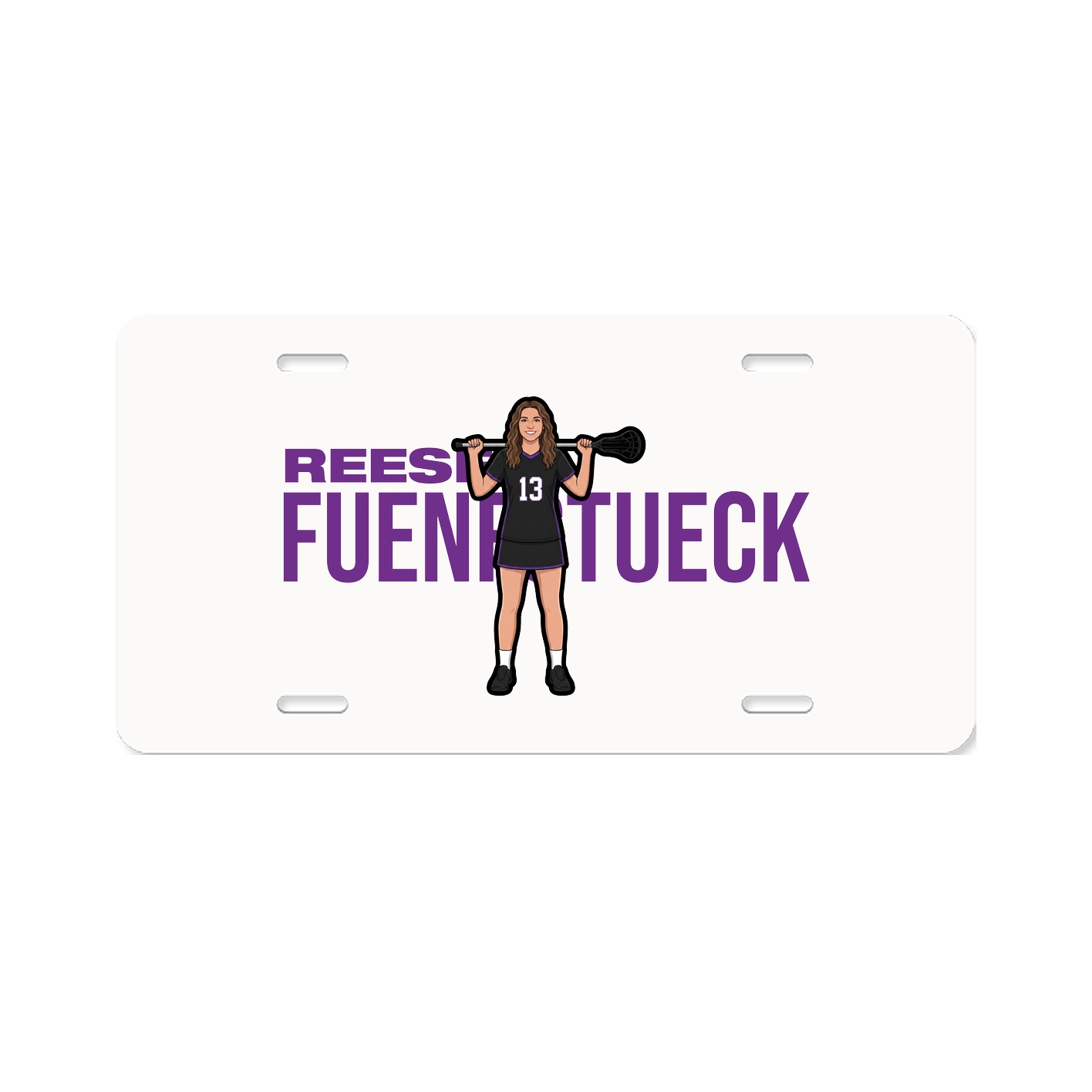 License Plate — Player Name in Classic