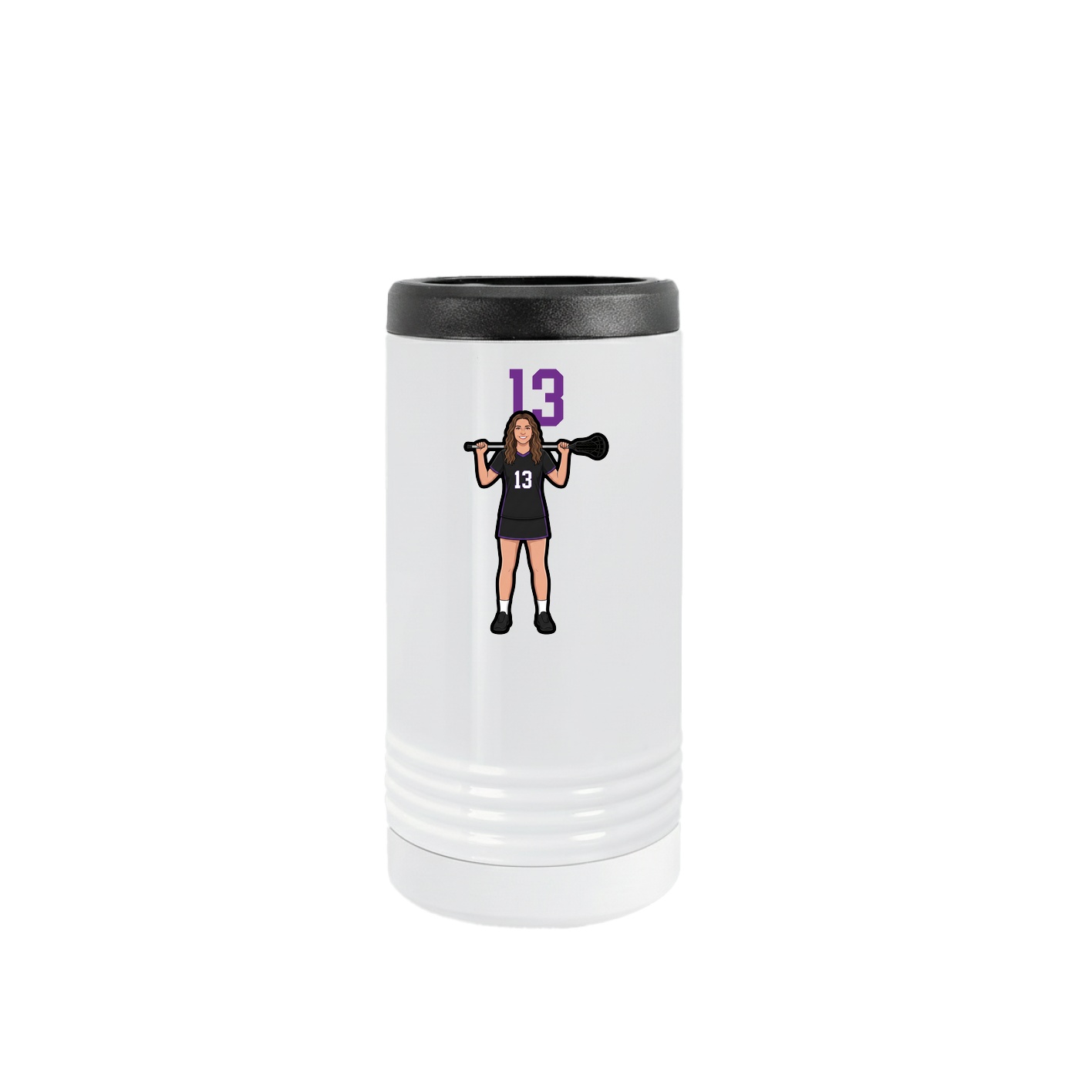 Slim Beverage Holder — Number Top in White