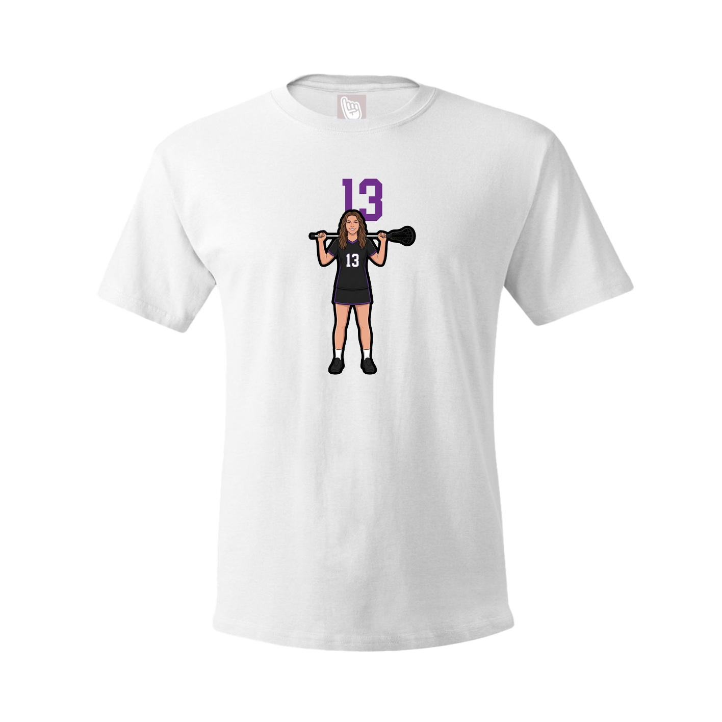 Tee — Number Top in White