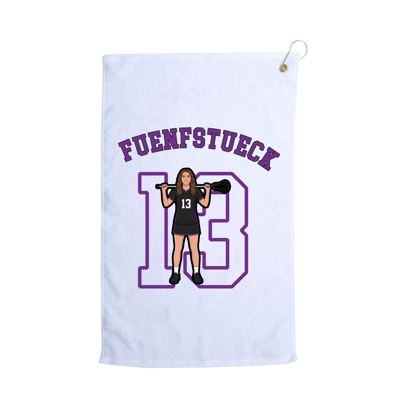 Golf Towel — Shirsey Arch in White