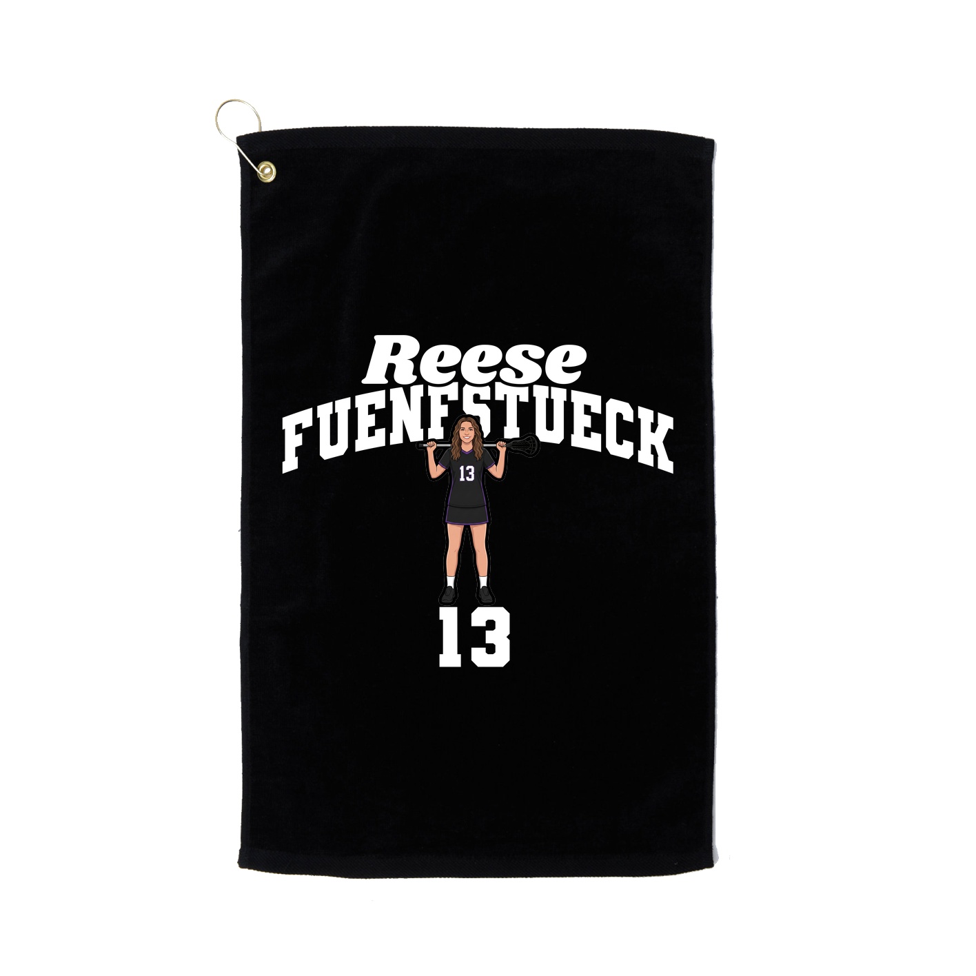 Golf Towel — Signature Arch in Black