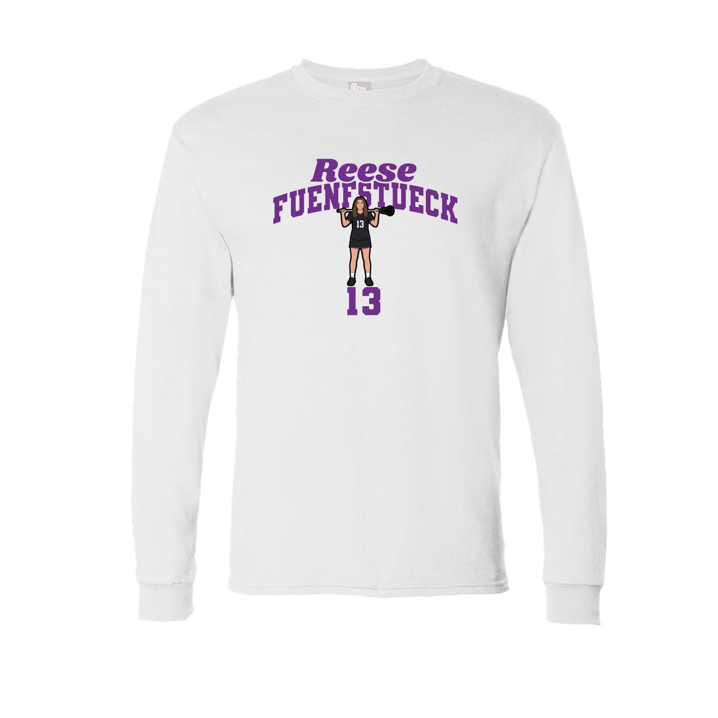 Long Sleeve Tee — Signature Arch in White
