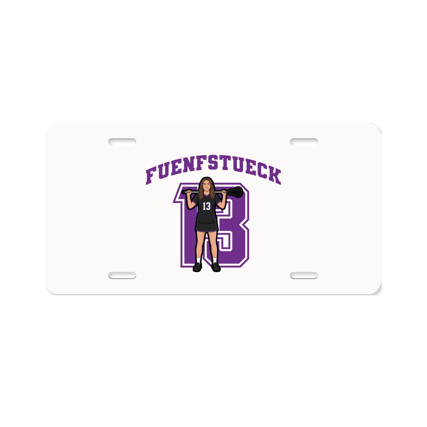 License Plate — Number in Classic