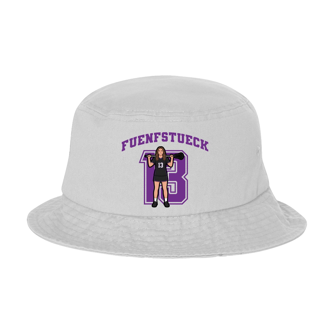 Bucket Cap — Number in White