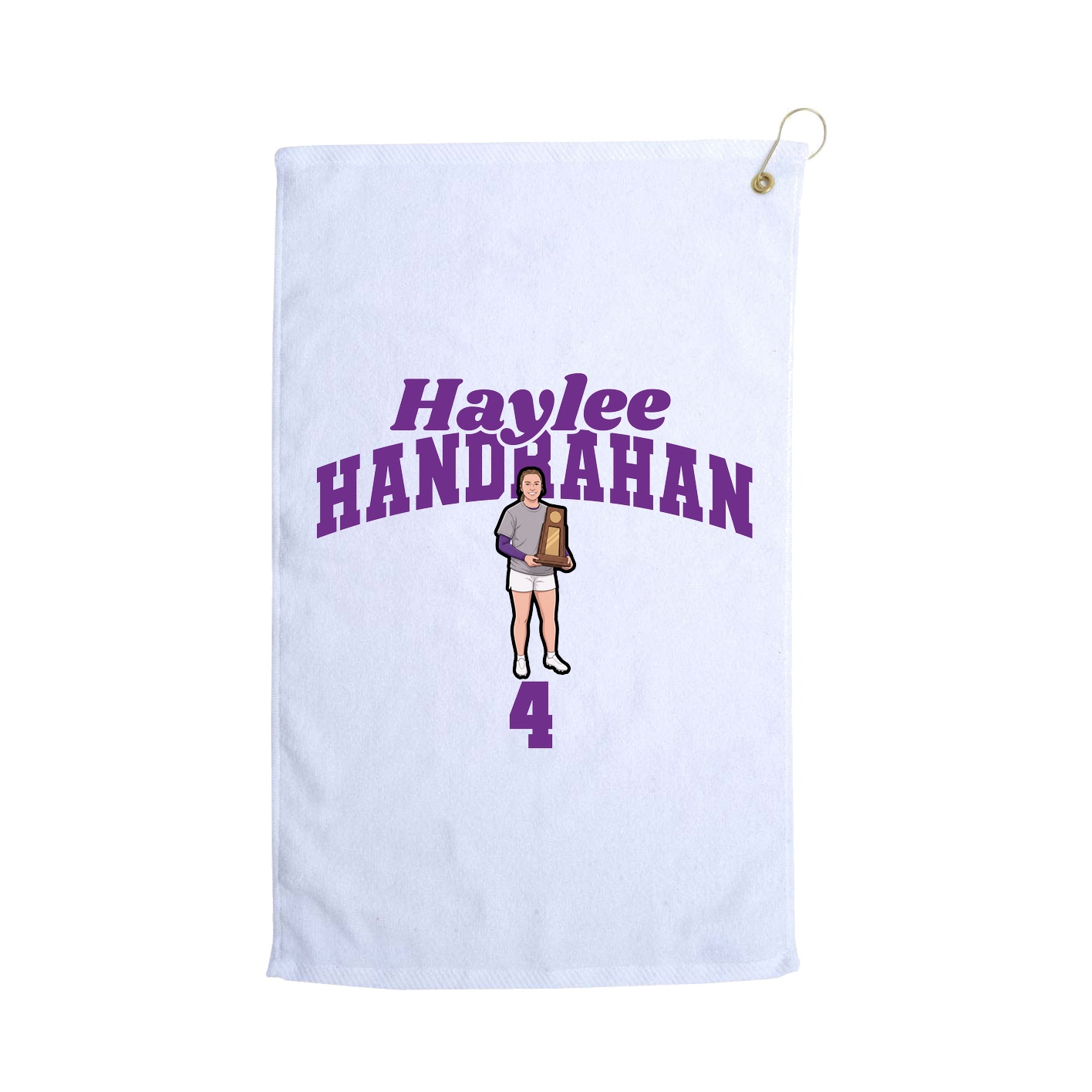 Golf Towel — Signature Arch in White