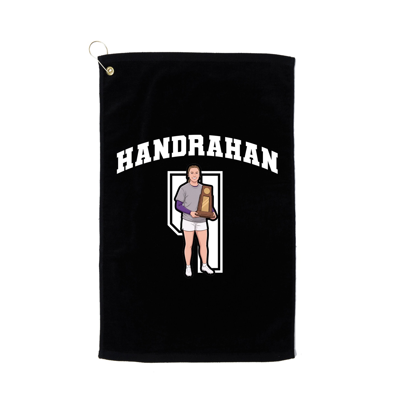 Golf Towel — Number in Black