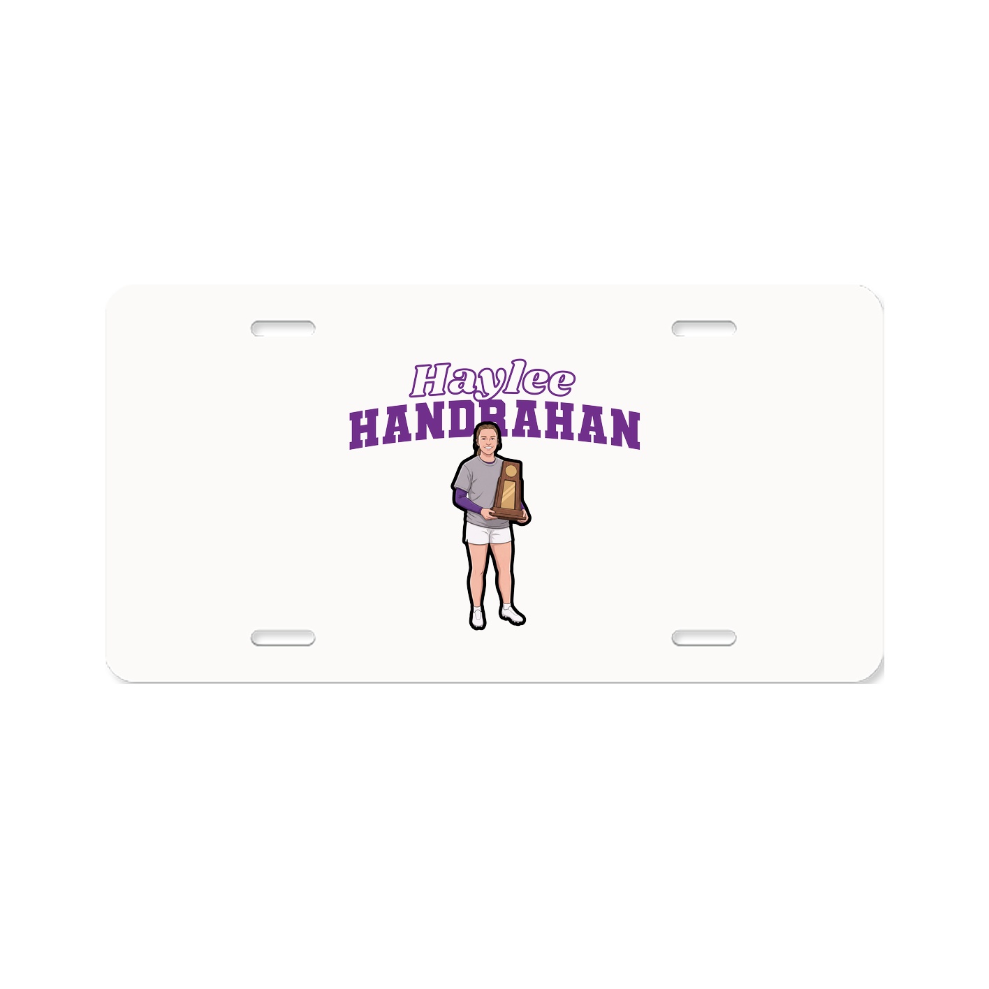 License Plate — Name Arch in Classic