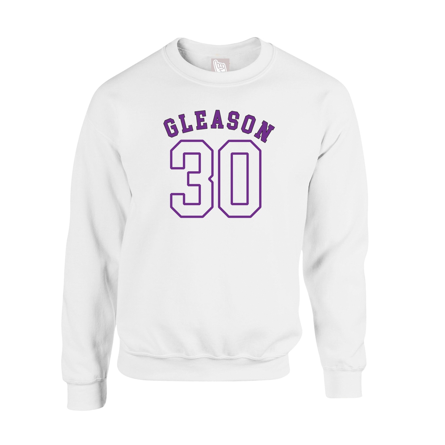 Fleece Crew — Shirsey Arch in White