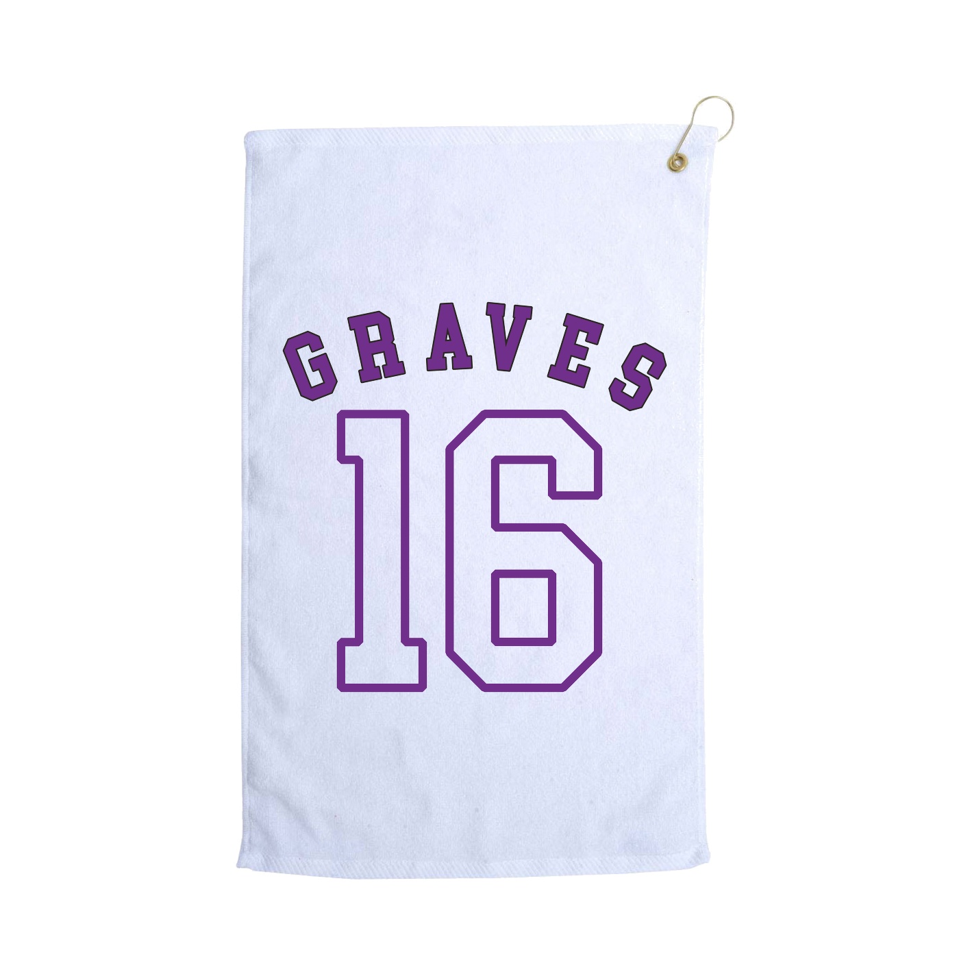 Golf Towel — Shirsey Arch in White