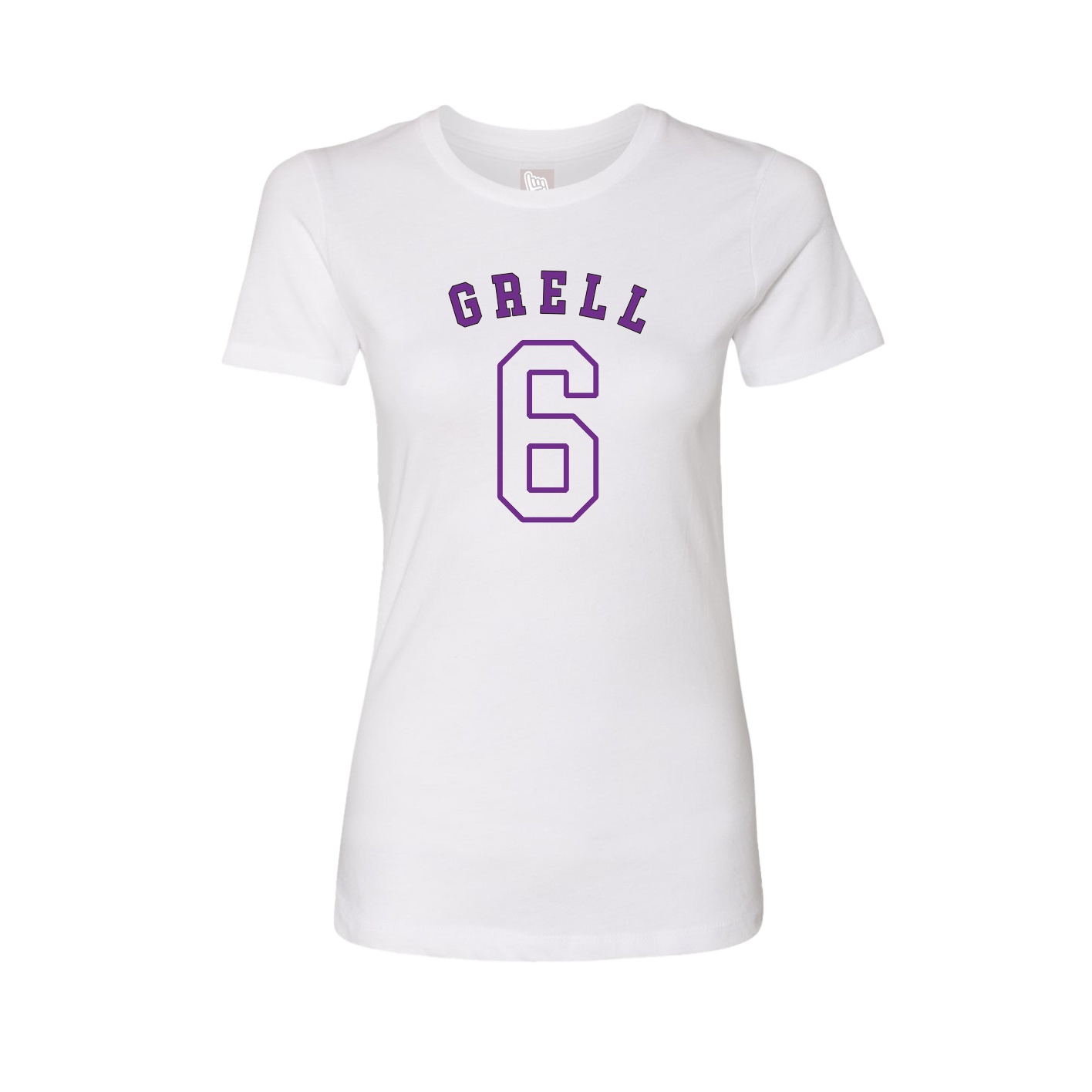 Fitted Women's Tee — Shirsey Arch in White