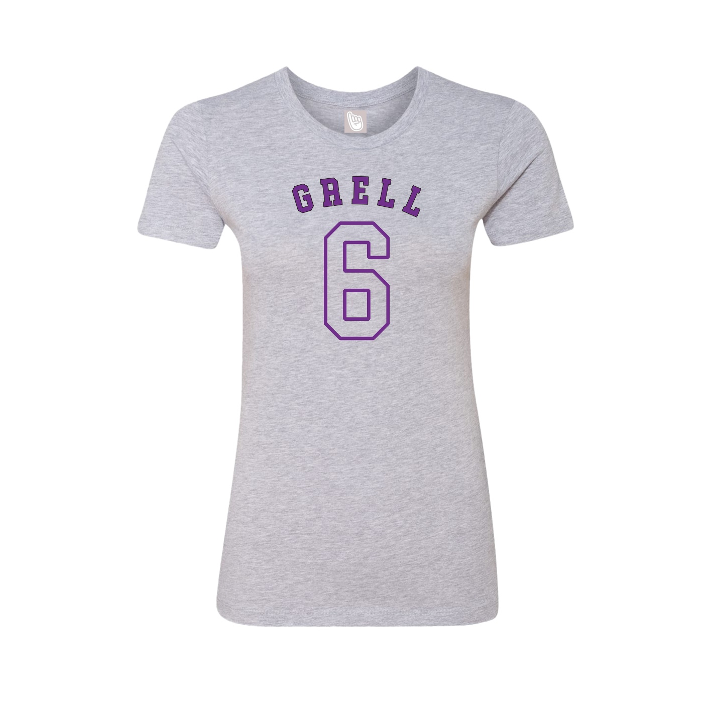 Fitted Women's Tee — Shirsey Arch in Grey