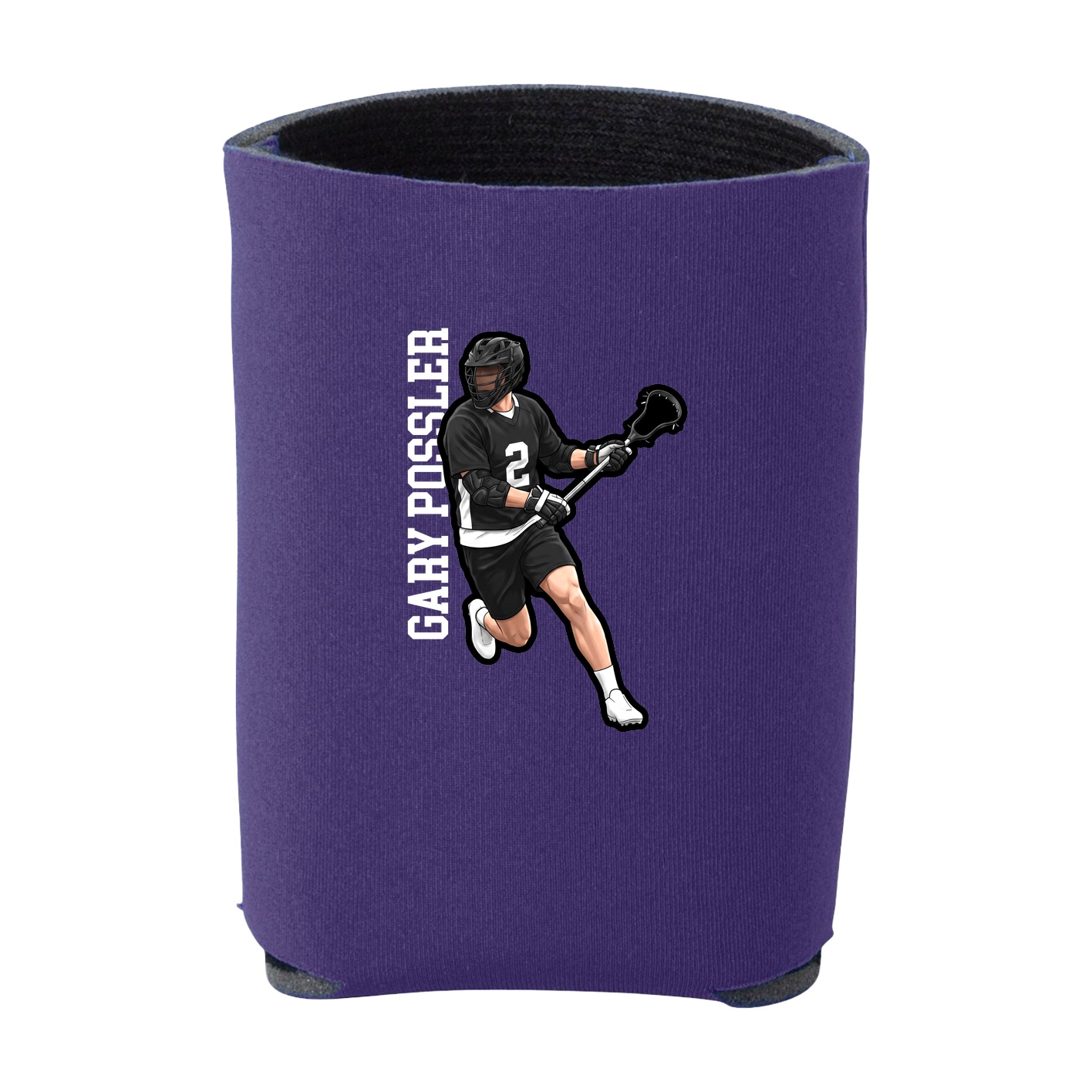 Can Holder — Name Vertical in Purple