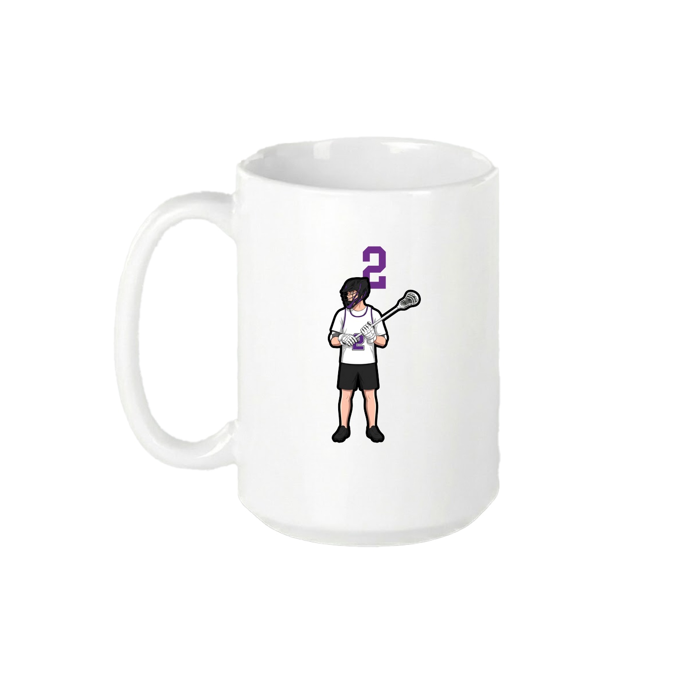 15oz Coffee Mug — Number Top in White