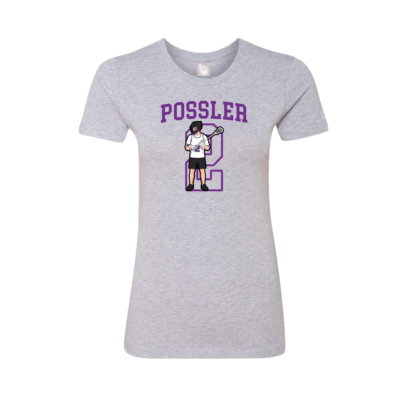 Fitted Women's Tee — Shirsey in Grey
