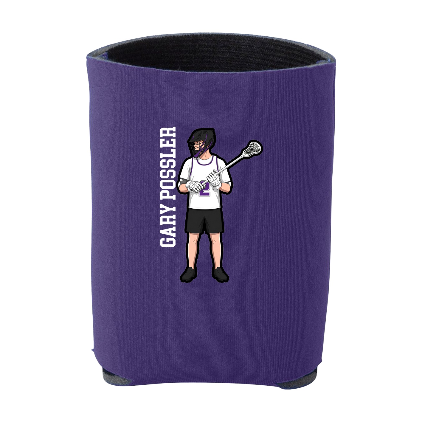 Can Holder — Name Vertical in Purple
