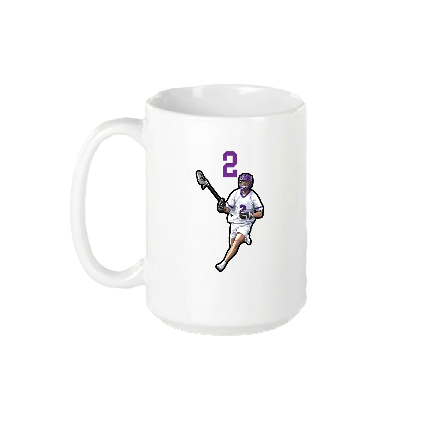 15oz Coffee Mug — Number Top in White