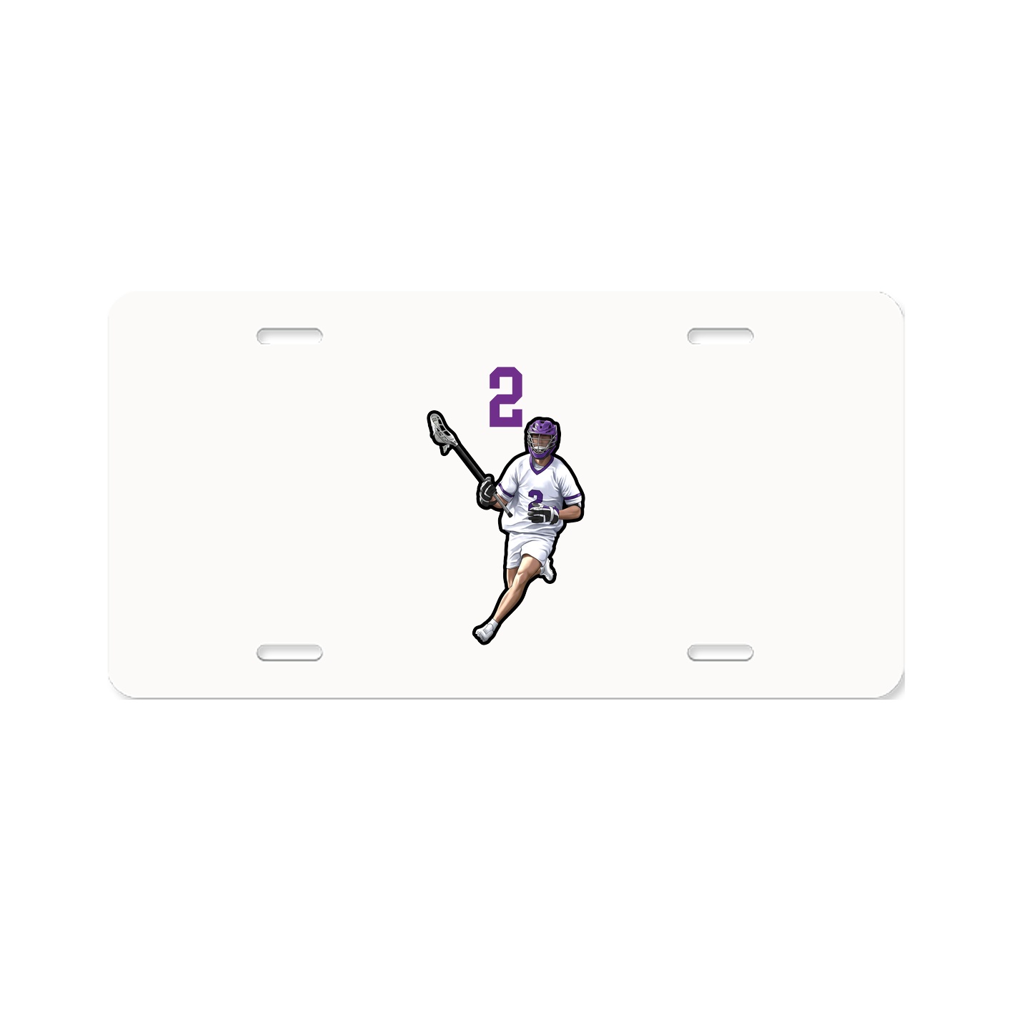 License Plate — Number Top in Classic