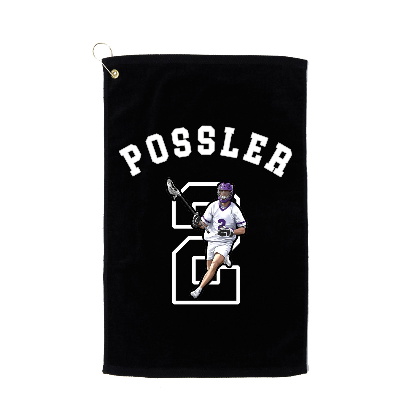 Golf Towel — Shirsey Arch in Black