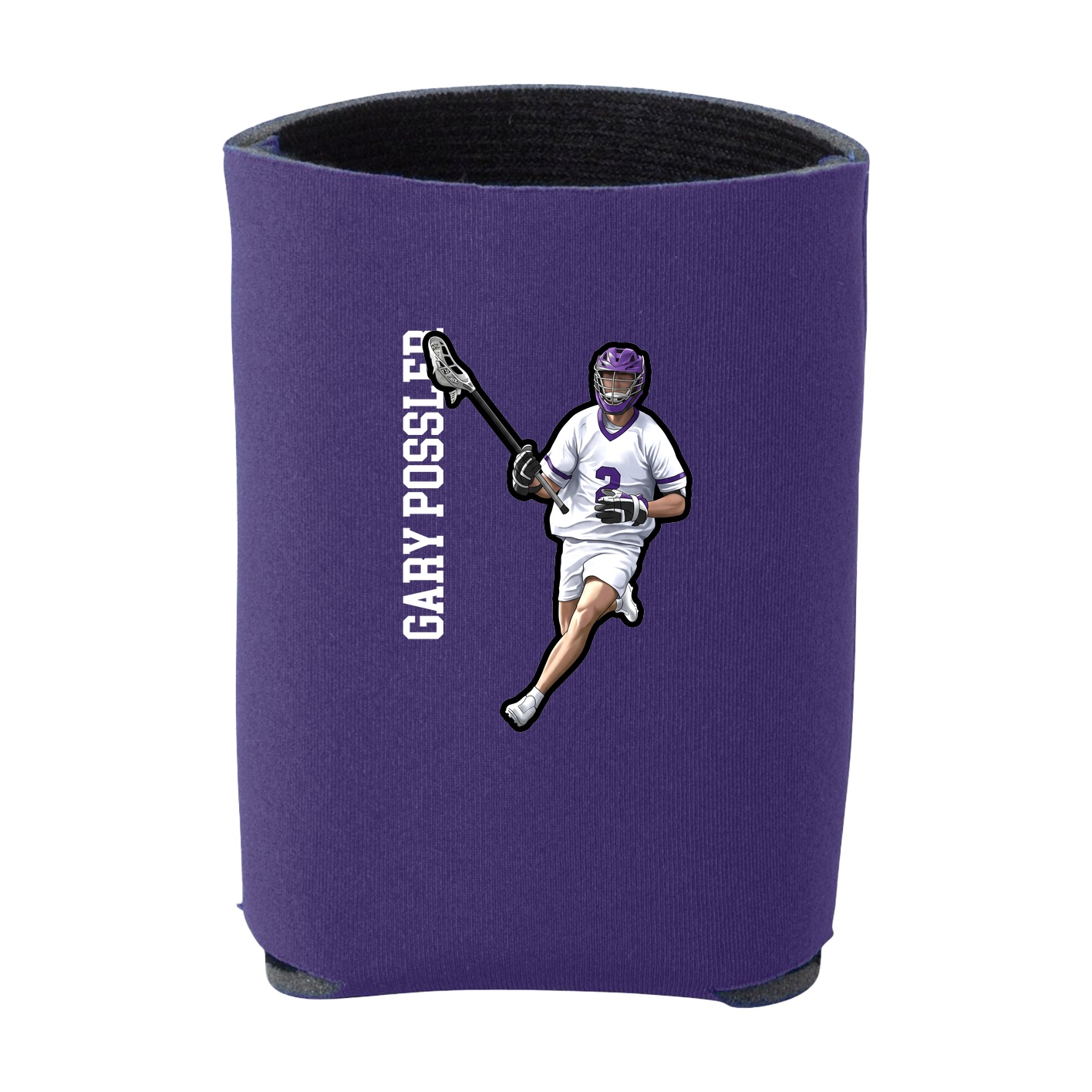 Can Holder — Name Vertical in Purple