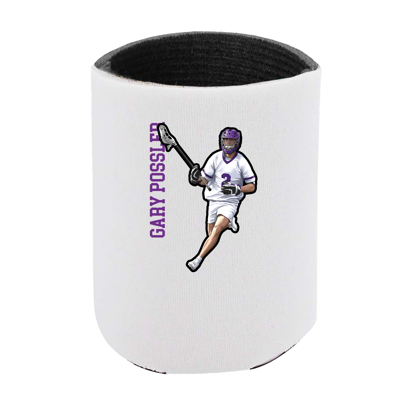 Can Holder — Name Vertical in White