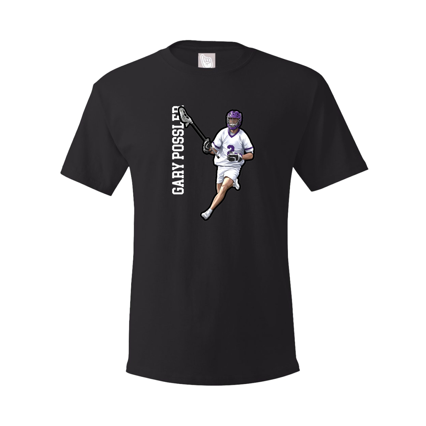 Tee — Name Vertical in Black