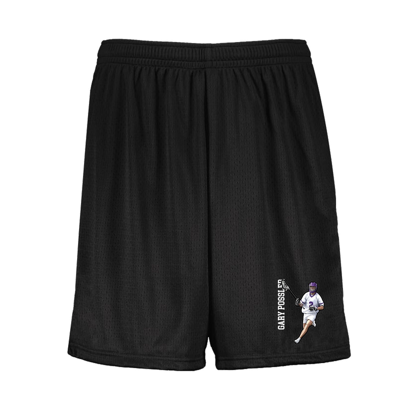 Shorts — Name Vertical in Black