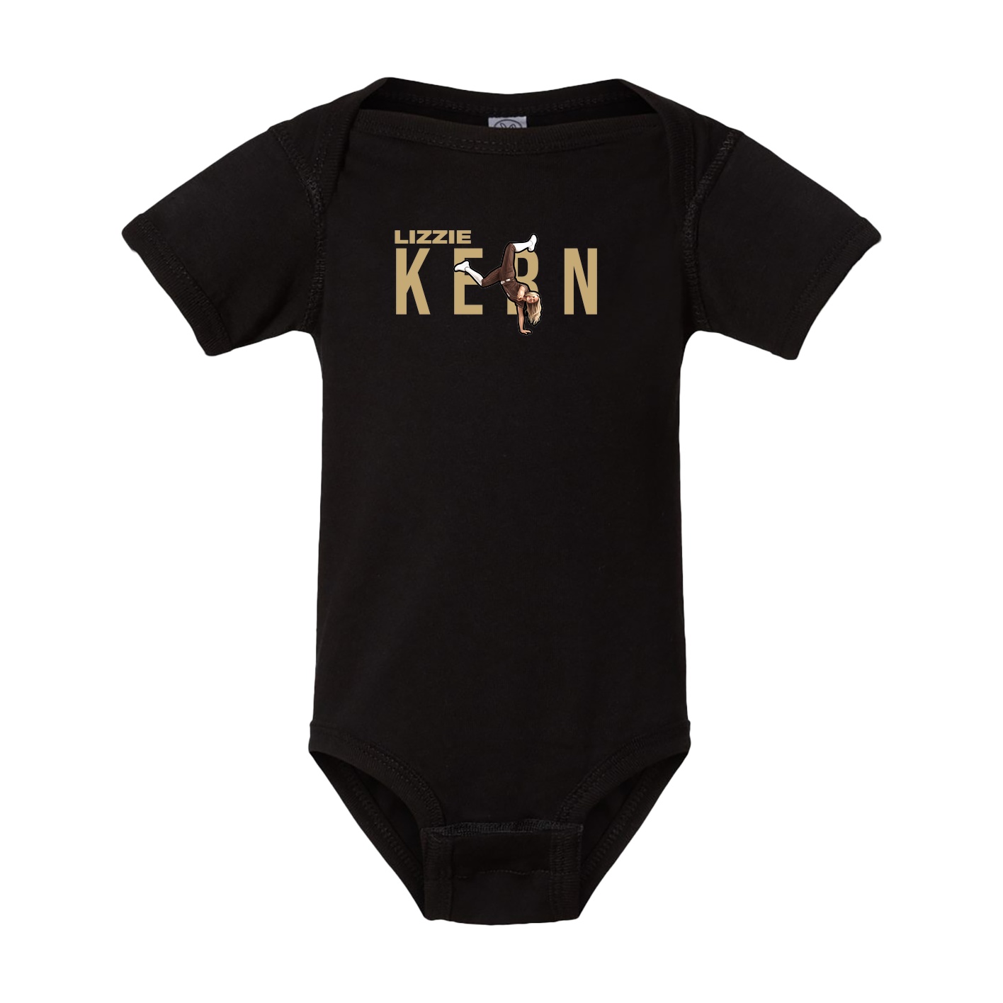 Baby Onesie — Player Name in Black