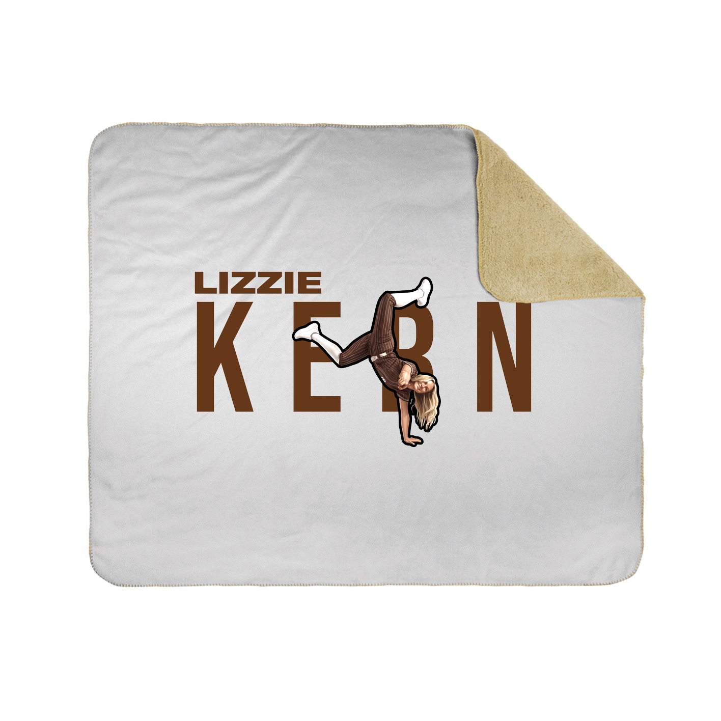 Throw Blanket — Player Name in White