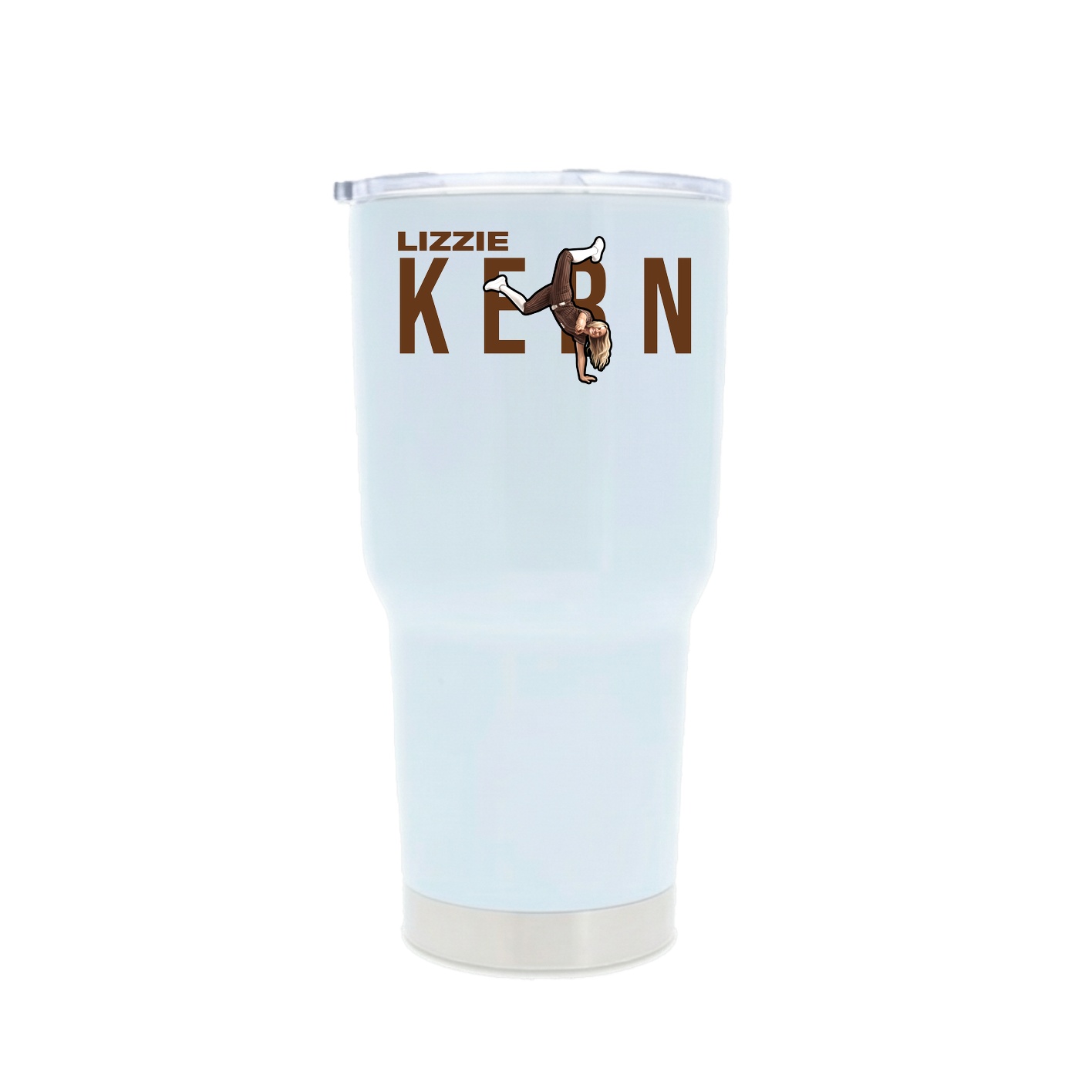 30oz Stainless Steel Tumbler — Player Name in White