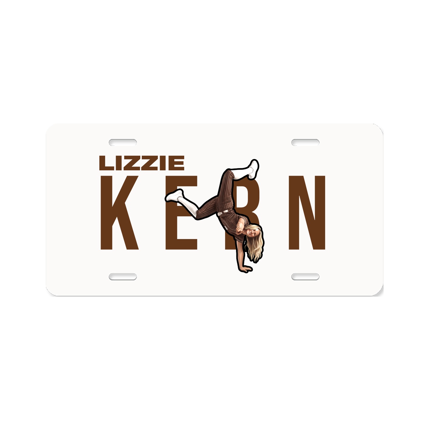 License Plate — Player Name in Classic