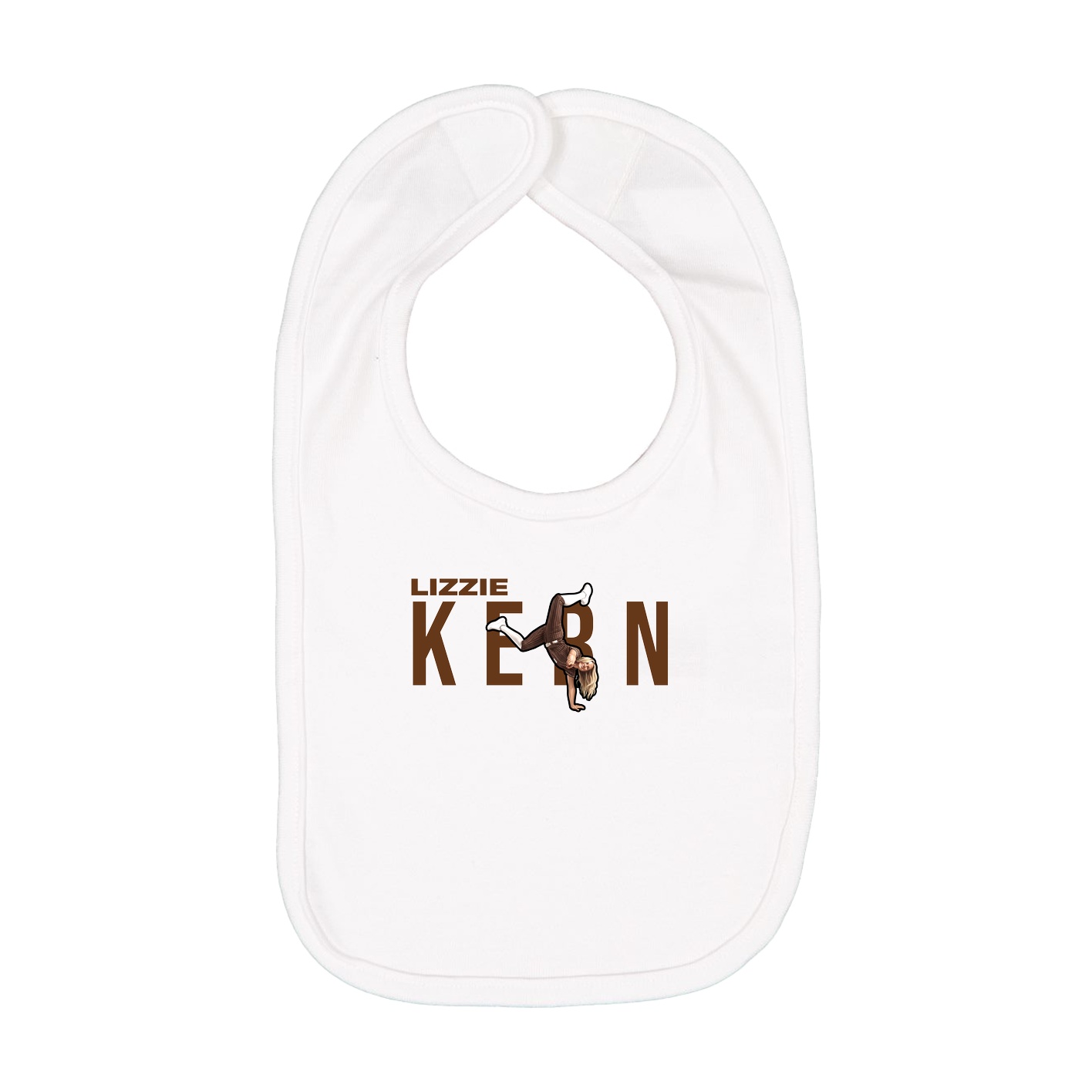Infant Bib — Player Name in White