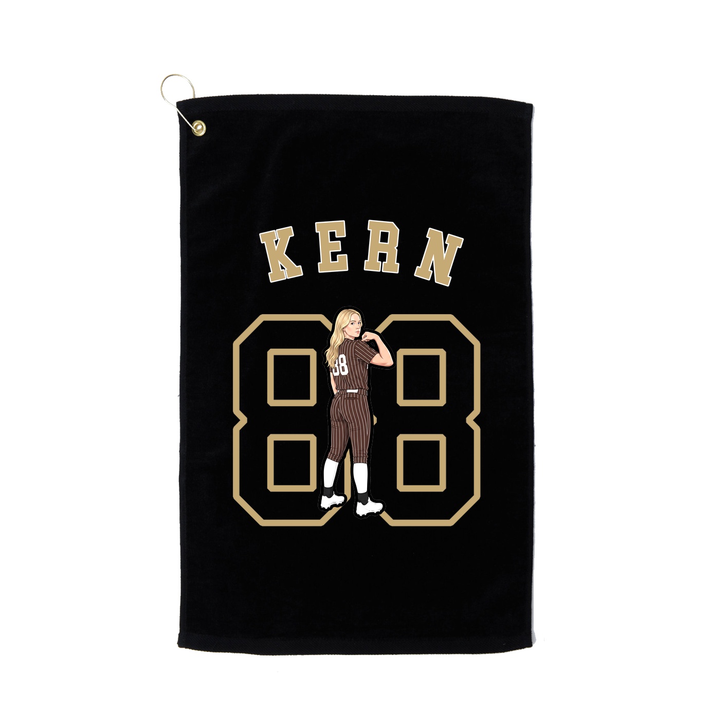 Golf Towel — Shirsey Arch in Black