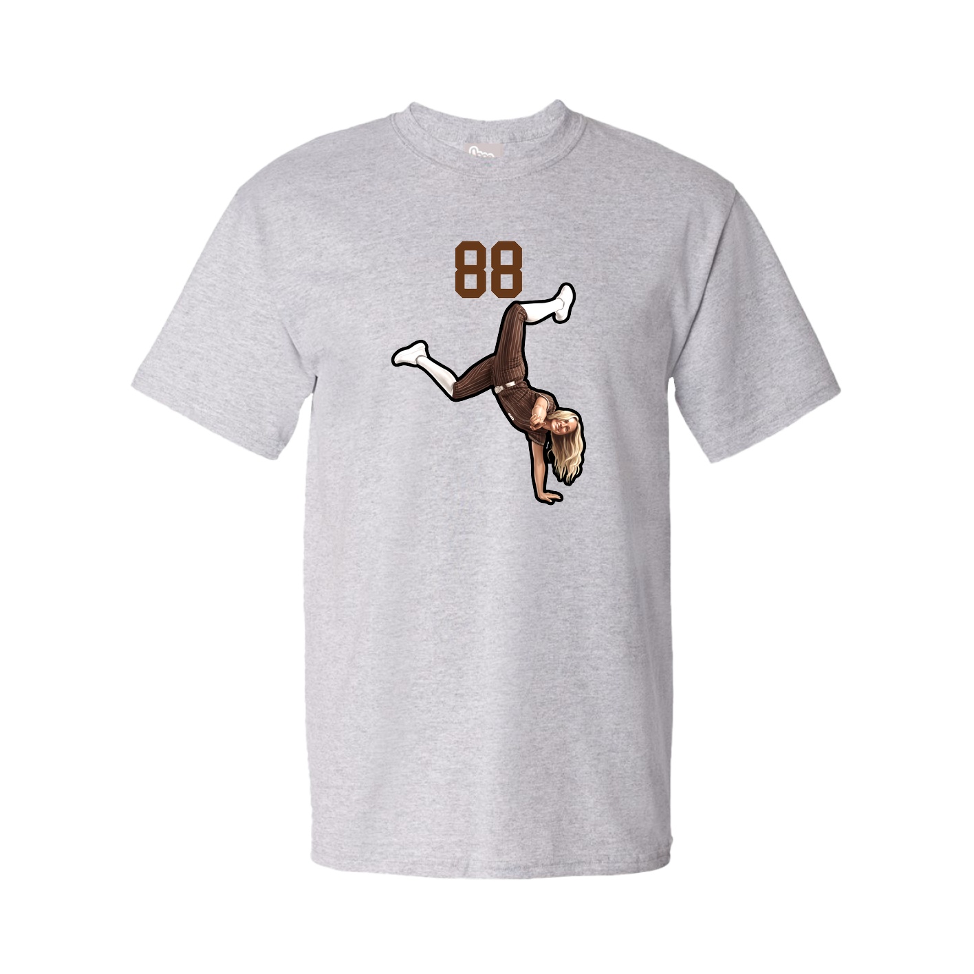 Youth Tee — Number Top in Grey