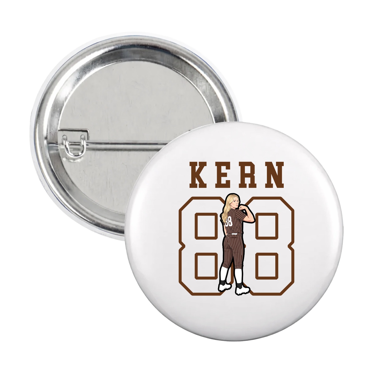 Game Day Button — Shirsey in White