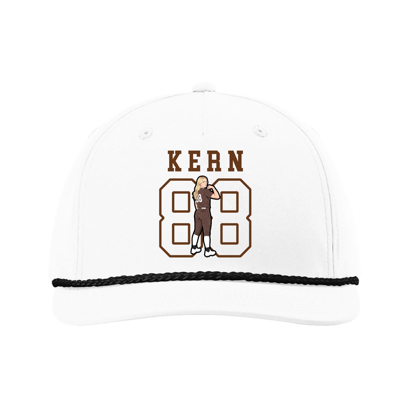 Five-Panel Classic Rope Cap — Shirsey in White