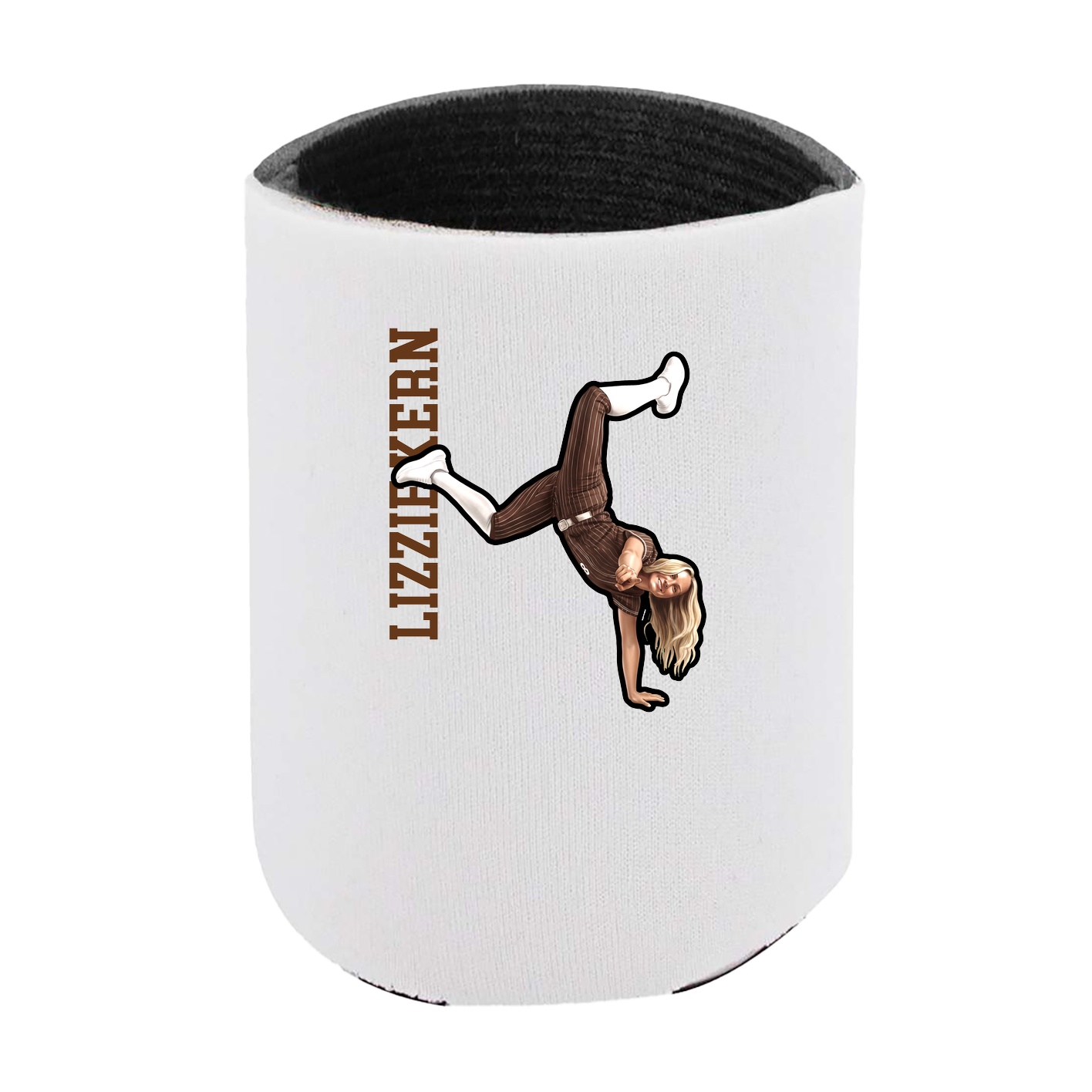 Can Holder — Name Vertical in White