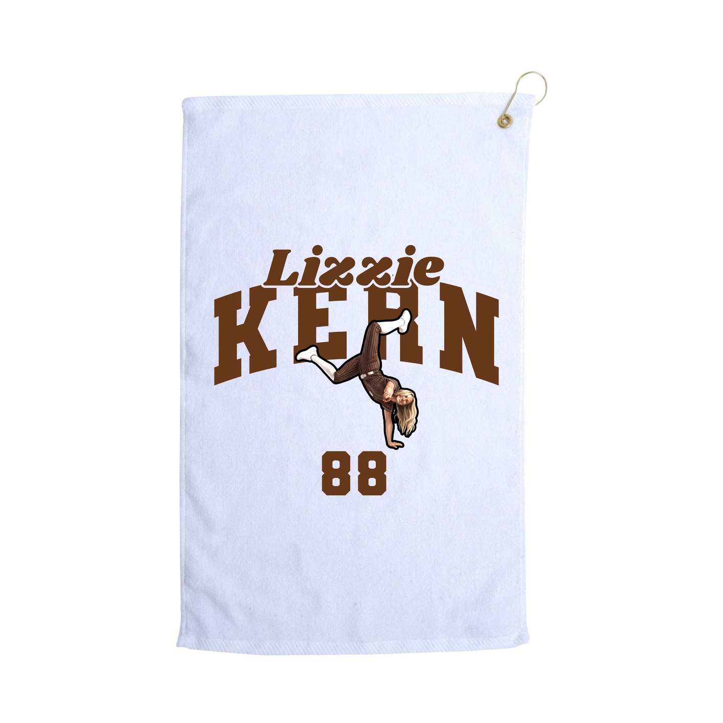 Golf Towel — Signature Arch in White