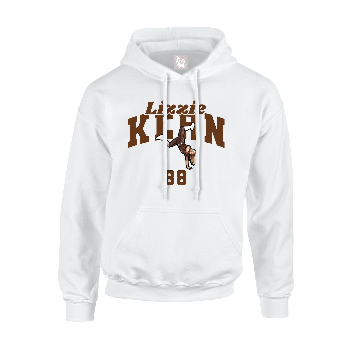 Hoodie — Signature Arch in White