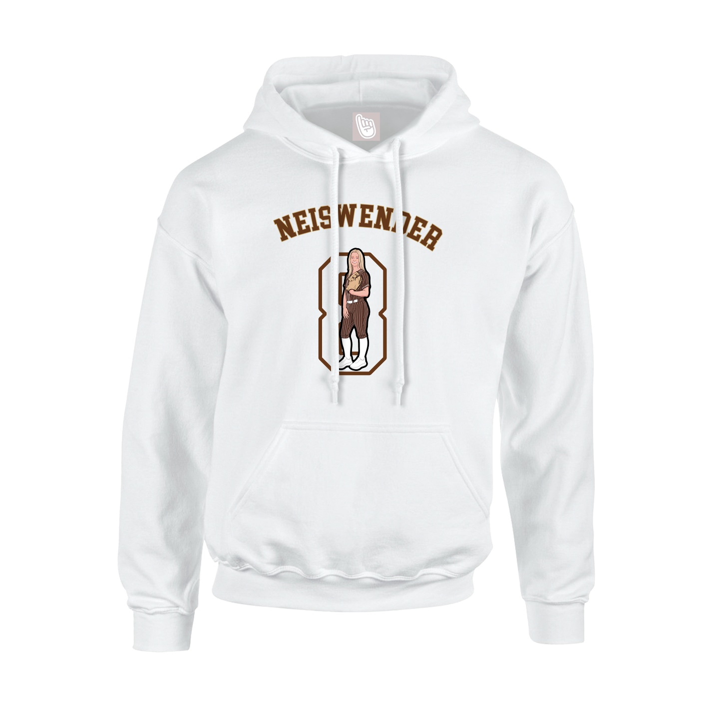 Youth Hoodie — Shirsey Arch in White