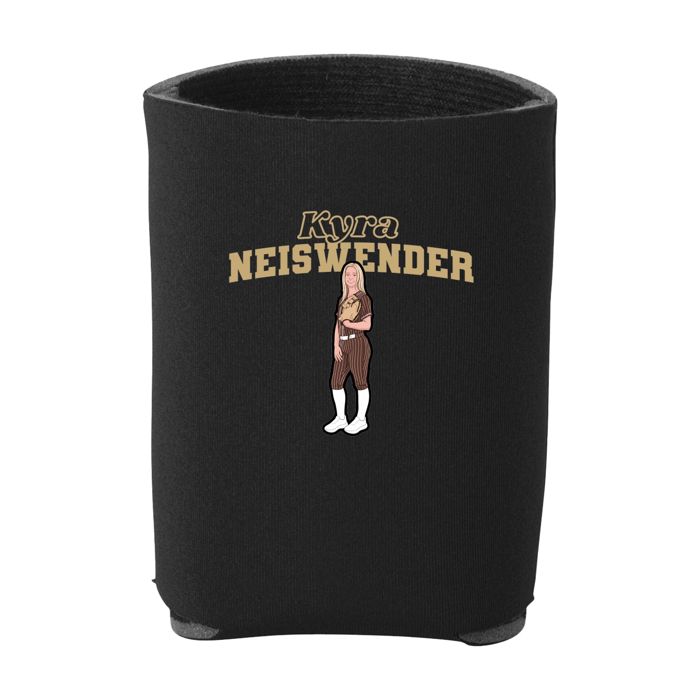 Can Holder — Name Arch in Black