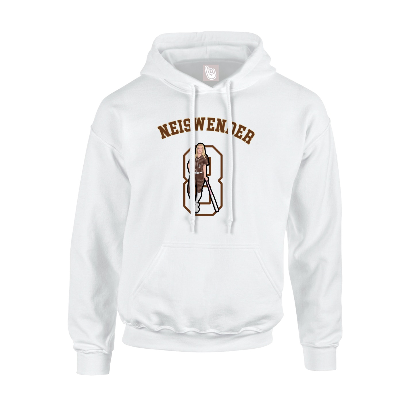 Youth Hoodie — Shirsey Arch in White