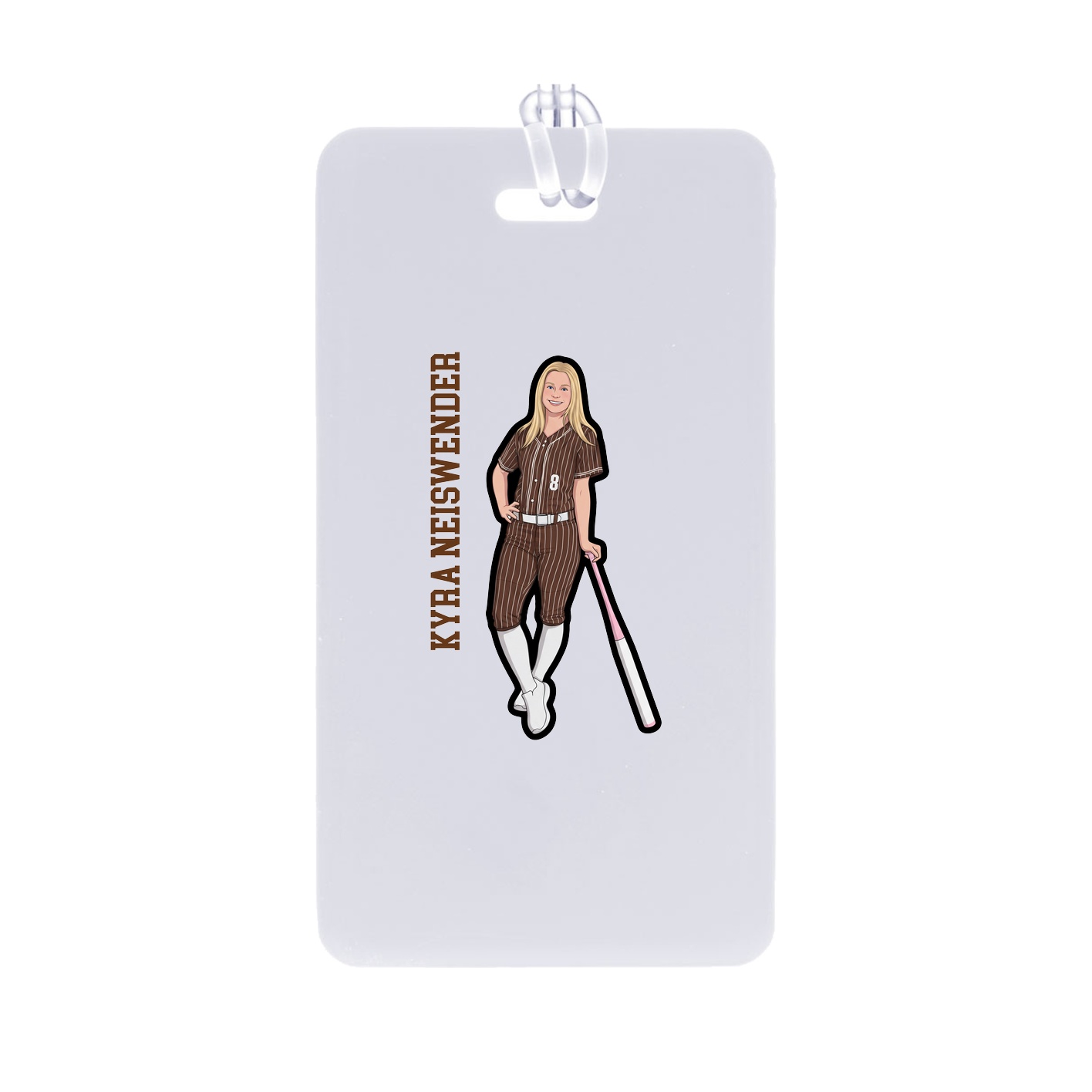 Bag Tag — Name Vertical in Classic