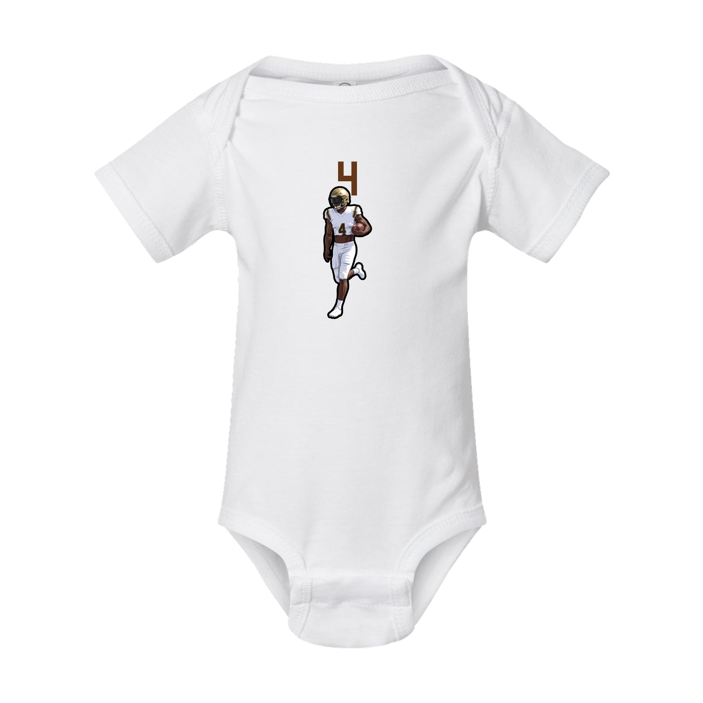 Baby Onesie — Number Top in White